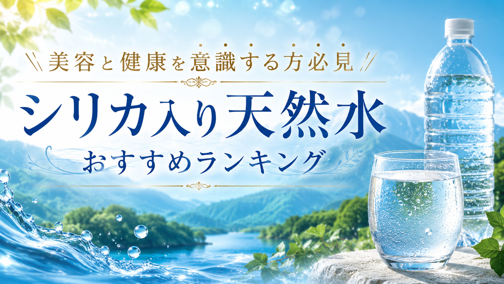 シリカ入り天然水おすすめランキング｜美容と健康をサポートする人気商品を比較