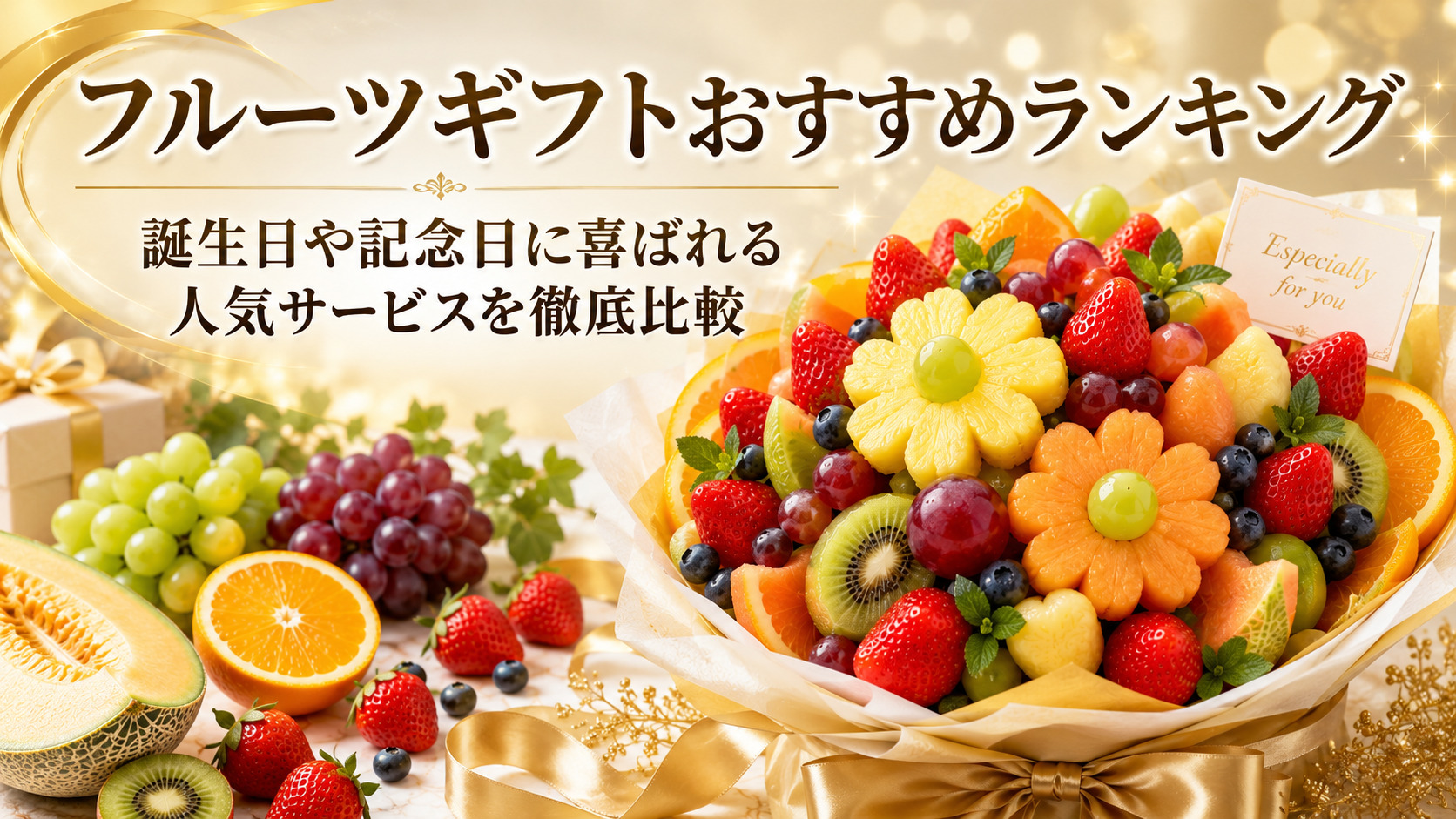 フルーツギフトおすすめランキング｜誕生日や記念日に喜ばれる人気サービスを徹底比較