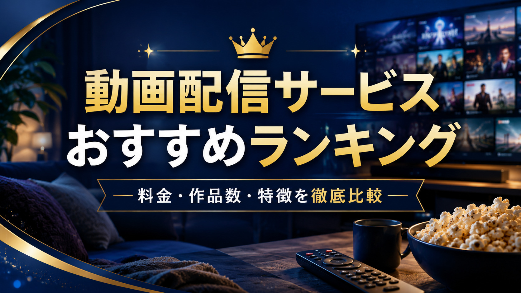 動画配信サービスおすすめランキング!コスパ最強の人気サブスク5社を徹底比較