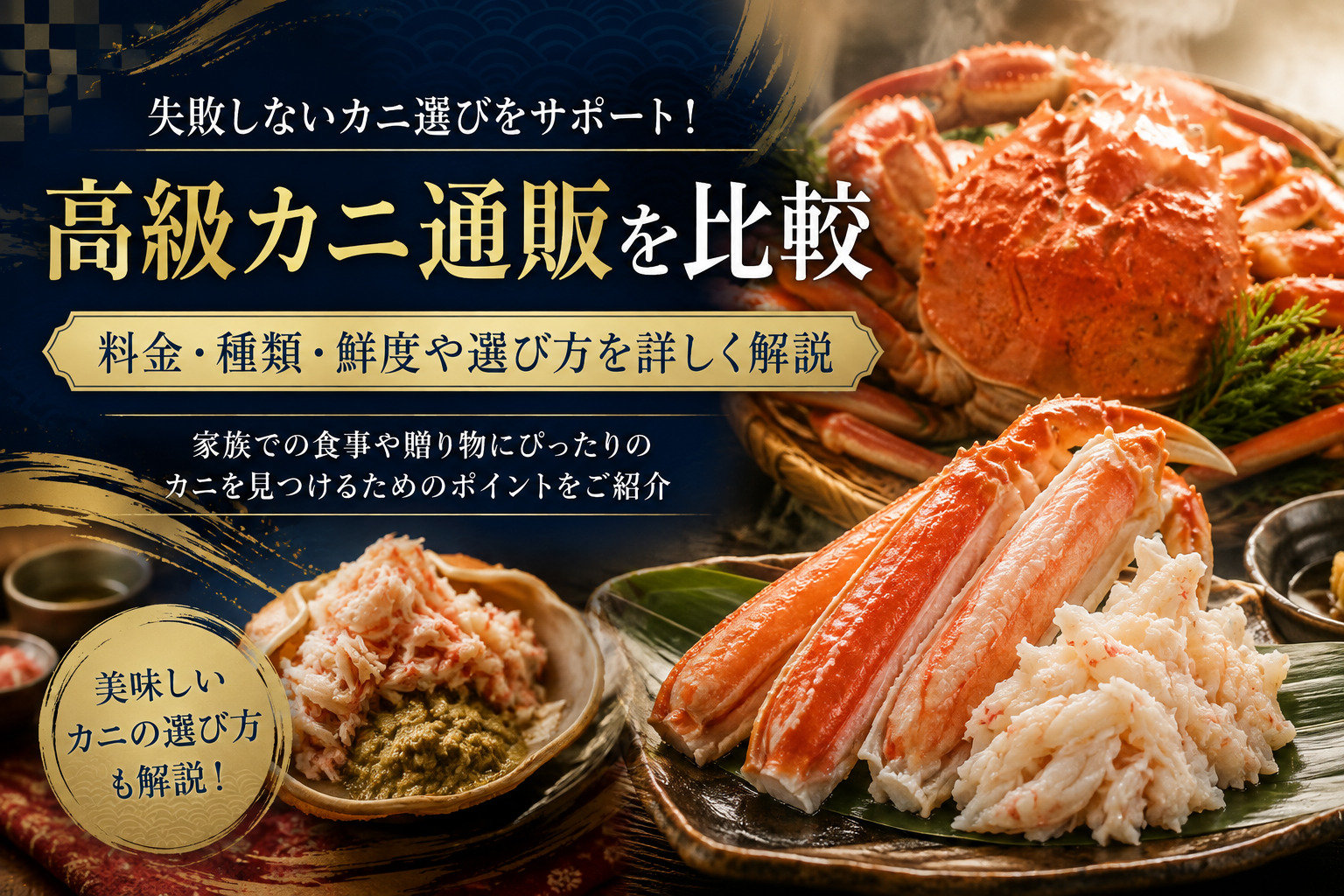 松菱とカニ通販を比較｜料金・種類・鮮度や選び方を詳しく解説