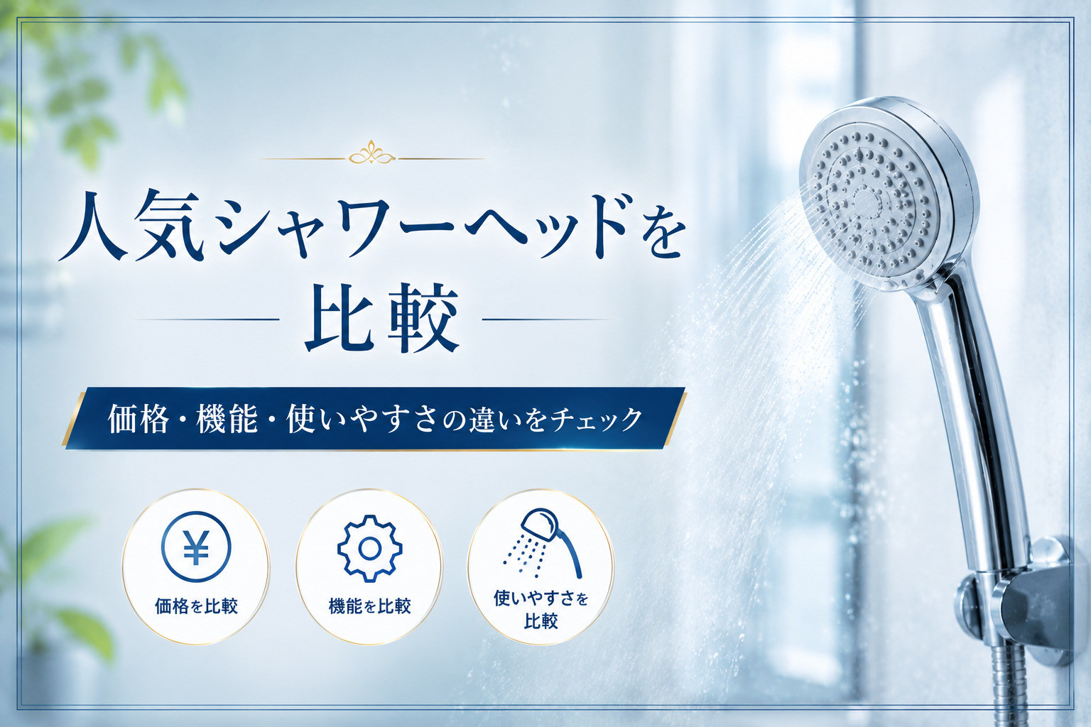 ミラブルExと人気シャワーヘッドを比較｜価格・機能・使いやすさの違いを解説