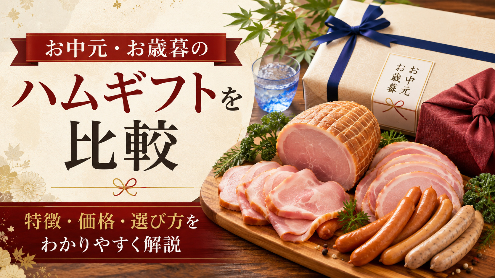 お中元・お歳暮のハムギフトを比較｜サイボクハムなどの商品特徴と選び方