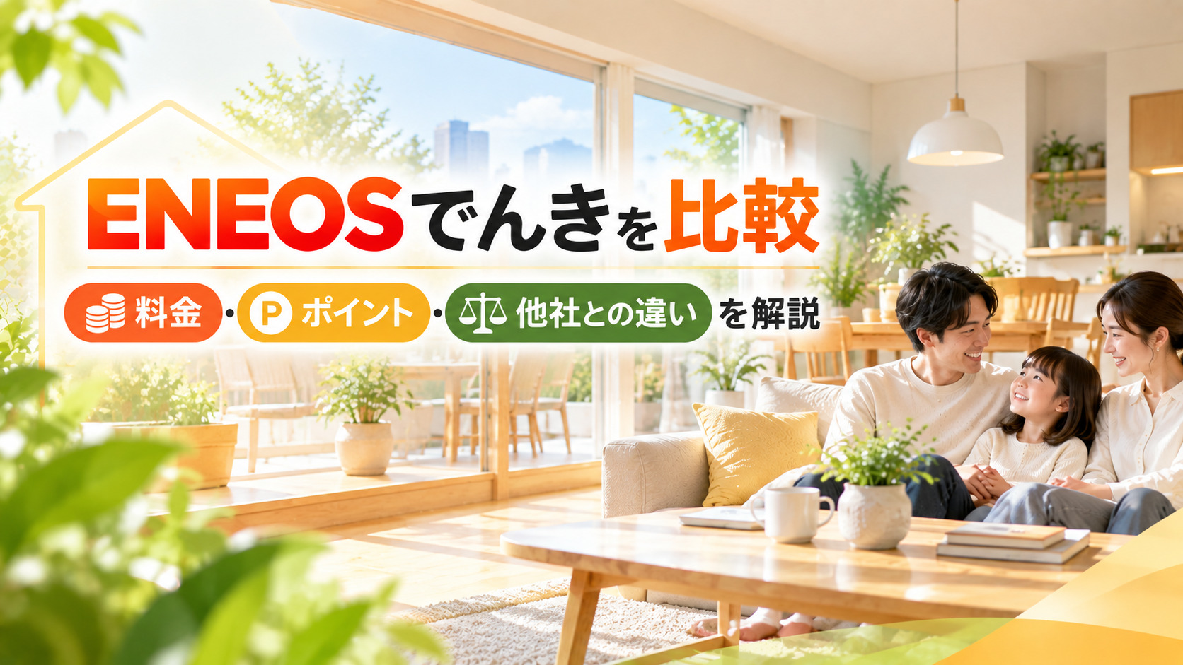 ENEOSでんきを比較｜料金・ポイント・メリットや他社との違いを解説