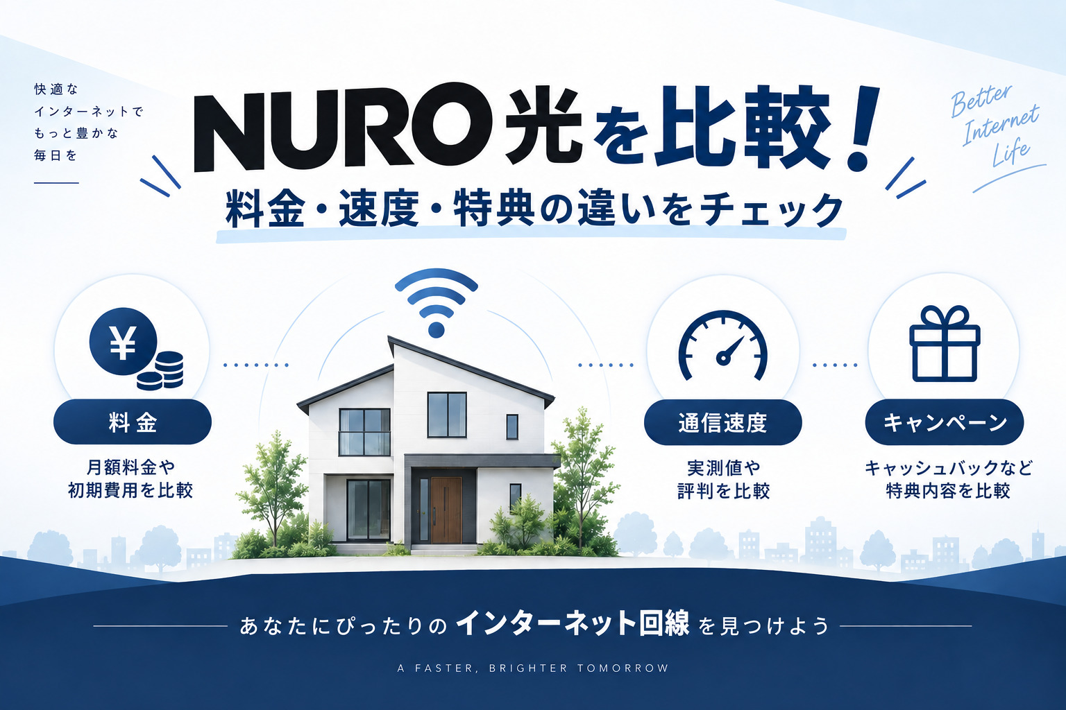NURO 光の料金・速度は？他社光回線2社とサービス内容やキャンペーンを比較