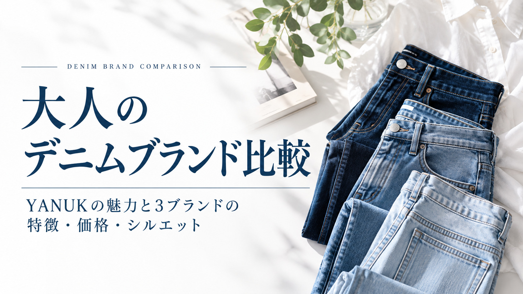 YANUK（ヤヌーク）の魅力とは？デニムブランド3社の特徴・価格・シルエットを比較