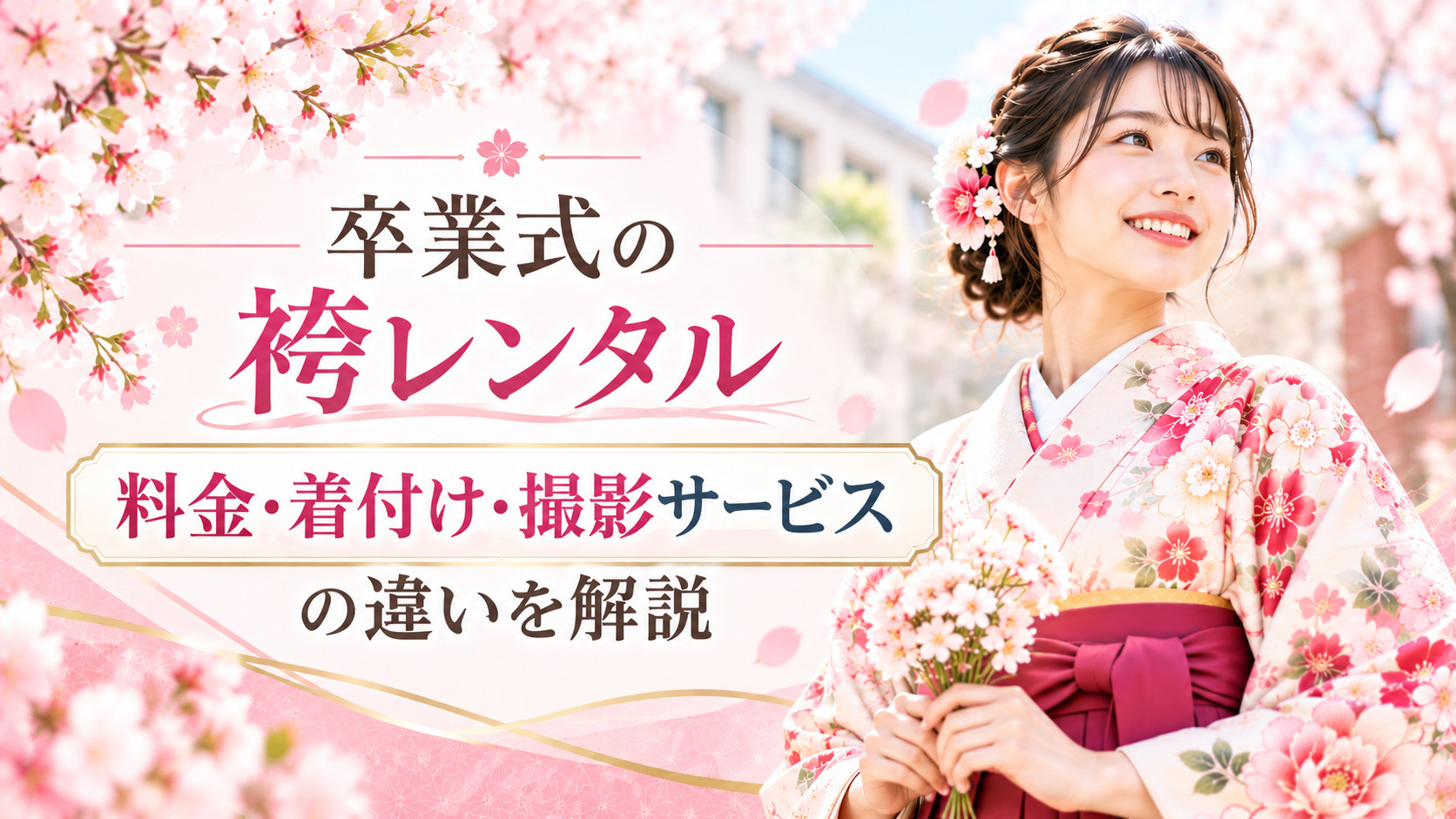 卒業式の袴レンタル3社を比較！料金・着付け・撮影サービスの違いを解説